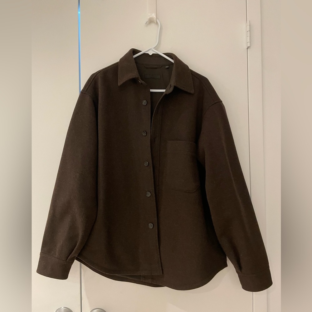 Uniqlo Overshirt Heavy - Medium Brown